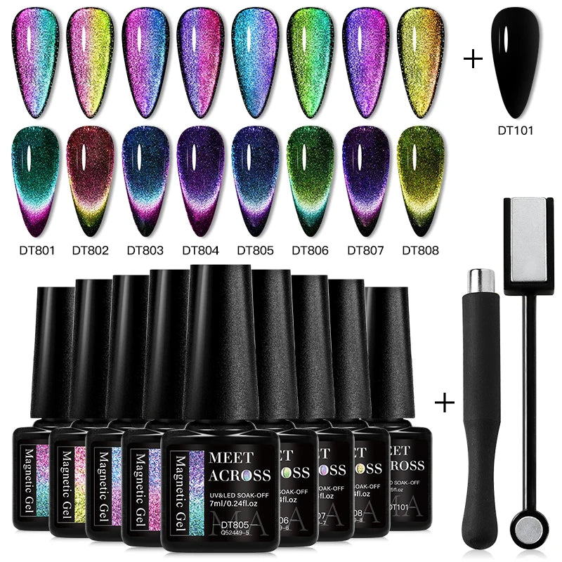 Magnetic Gel Nail Polish Kit for Stunning Nail Art - Smarsty