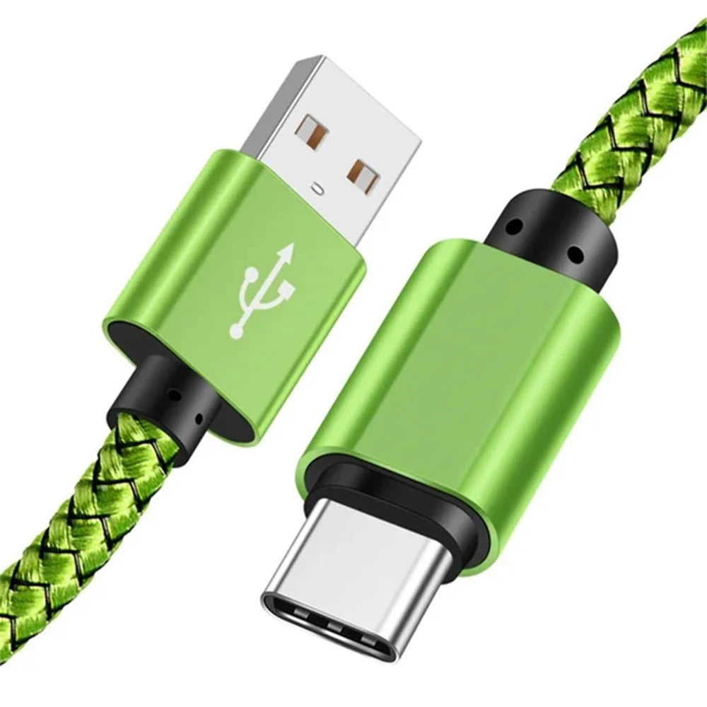Nylon Fast Charging USB A to Type C Cable - Smarsty
