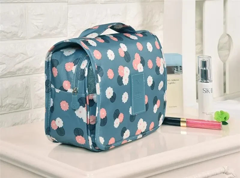 Waterproof Cosmetic Bag Travel Pouch With Hook Organizer - Smarsty