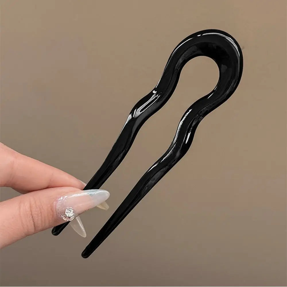 Fashion U-Shaped Tortoiseshell Hair Fork for Women - Smarsty