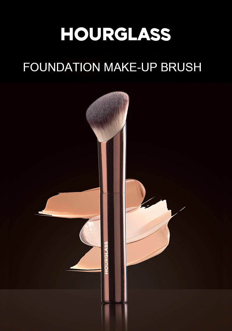 Hourglass Ambient Soft Glow Foundation Brush with Wool Fiber - Smarsty