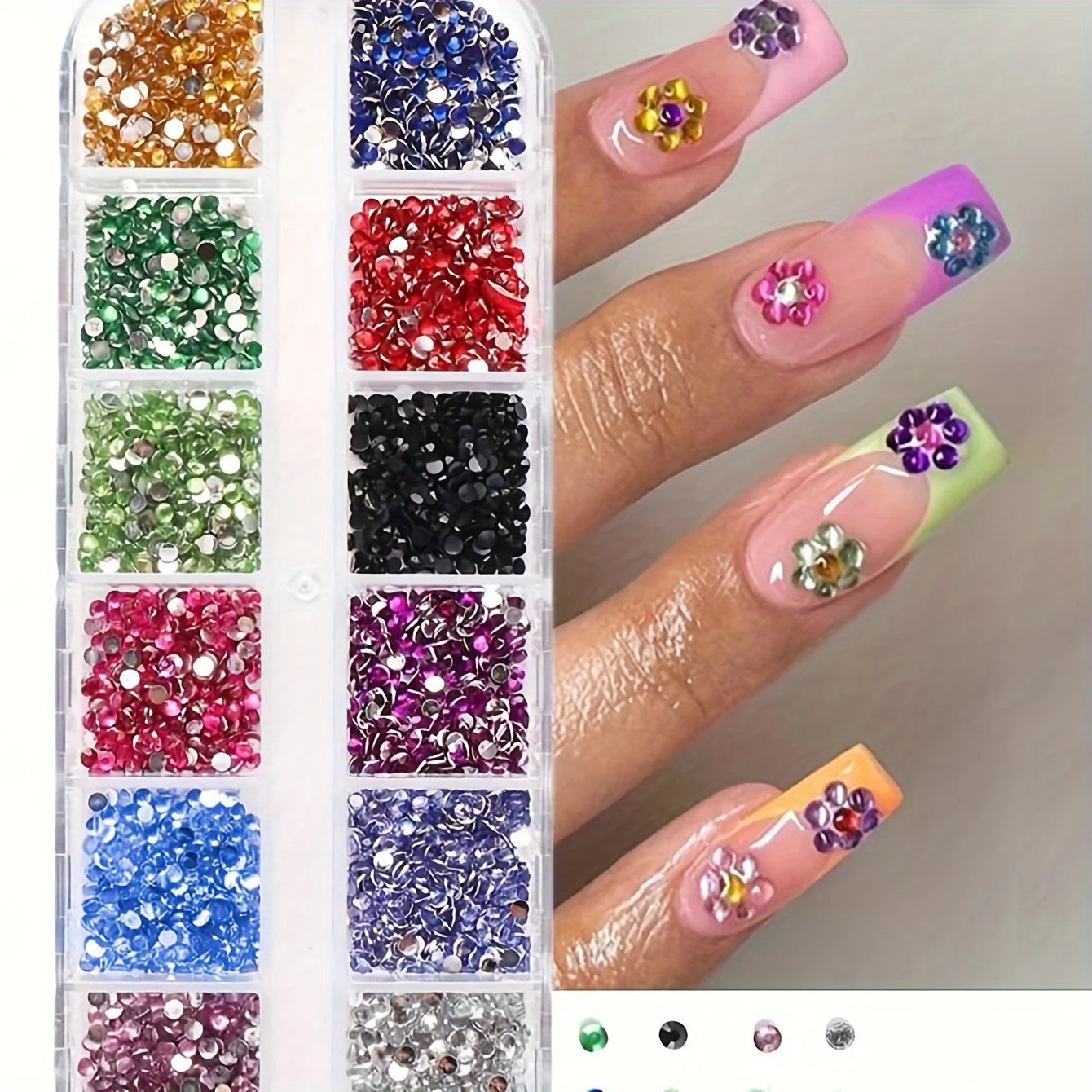 Shimmering Crystal Nail Art Rhinestones for Versatile Decoration - Smarsty