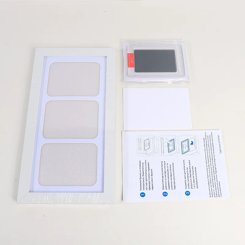 Newborn Handprint Kit With Safe Ink Pads Frame Keepsake - Smarsty