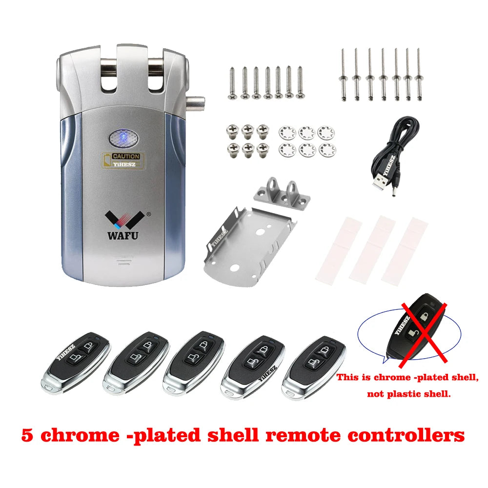 Smart Invisible Deadbolt Door Lock with Remote Control - Smarsty