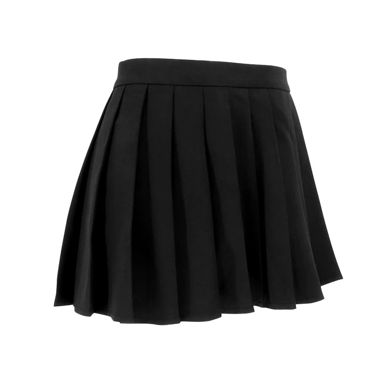 Sexy Mini Skirt Women New Summer Black Fashion Zipper Partywear Casual Slim Pleated Skirt Elegant Versatile Sexy Female Skirt - Smarsty
