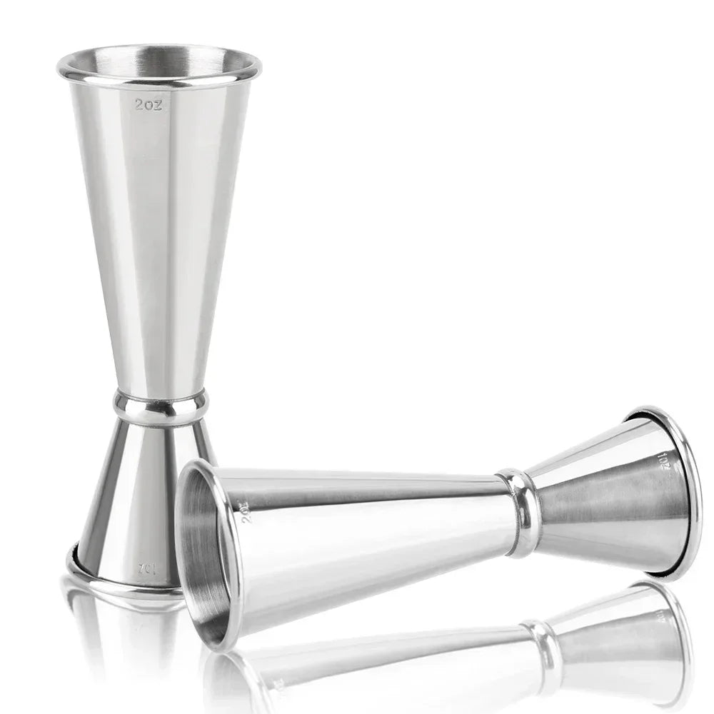 Stainless Steel Double Shot Jigger Cocktail Measure Cups - Smarsty