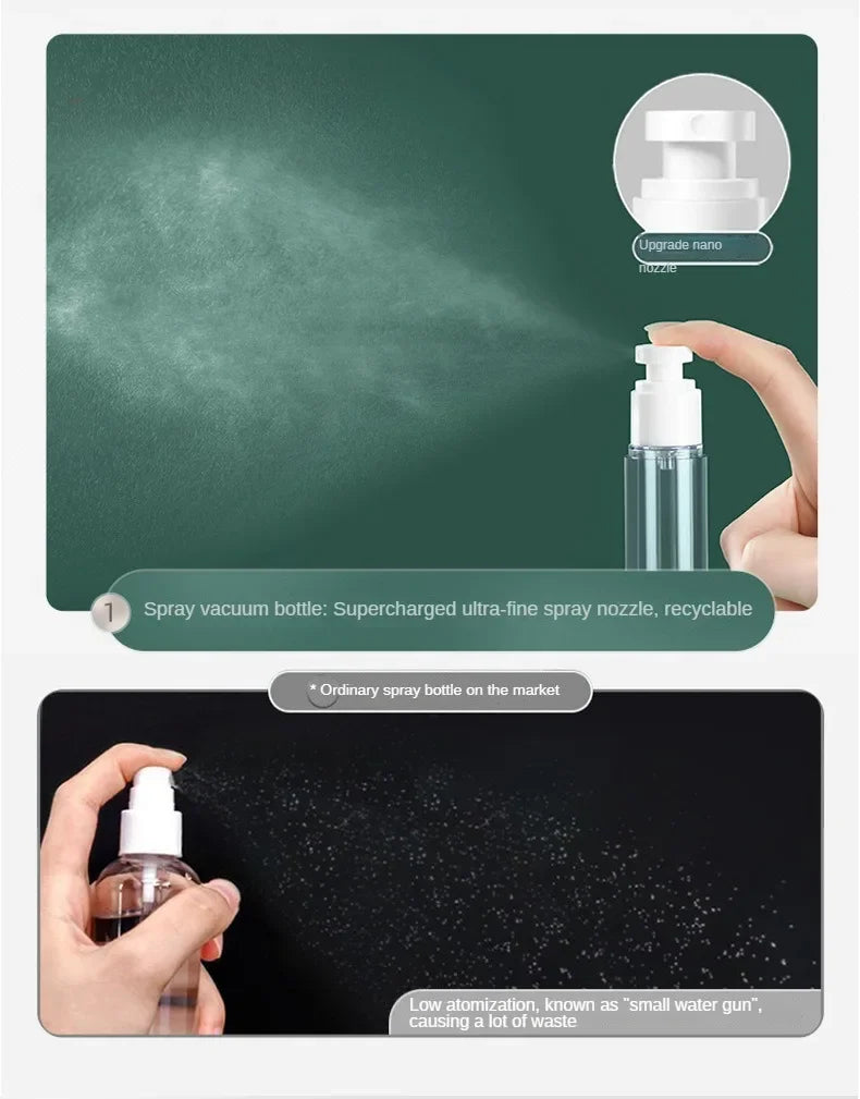 Clear Airless Cosmetic Cream Pump Bottle Travel Size Dispenser - Smarsty