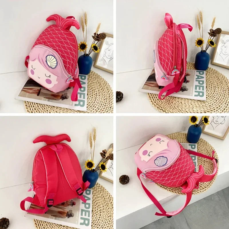 Princess Sequin Toddler Backpack Mermaid Fishtail Kids - Smarsty