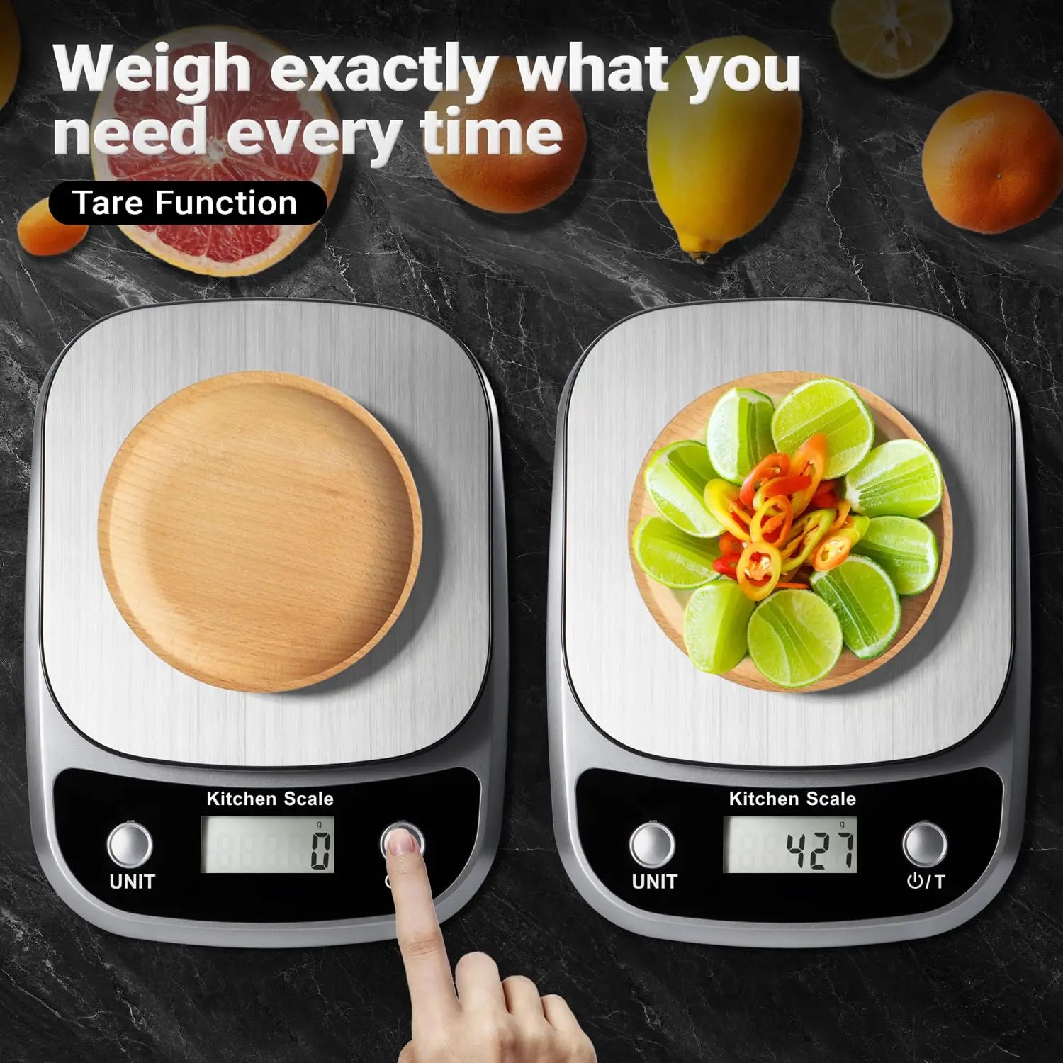 Digital Kitchen Scale With LED Display For Accurate Weighing - Smarsty