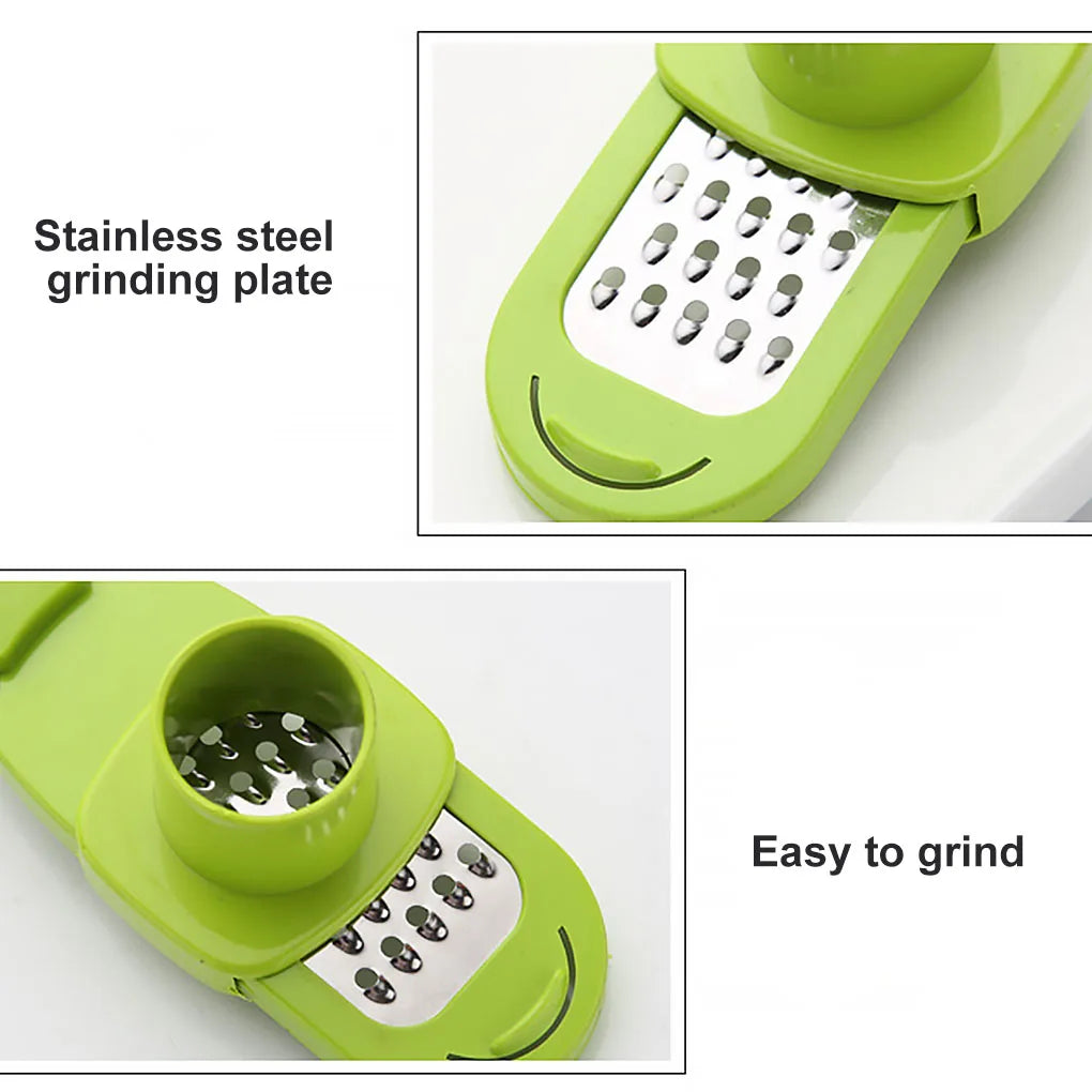 1PCS Garlic Crusher Press Multi-Functional Manual Ginger Garlic Grinding Grater Cutter Garlic Peeler Kitchen Tools by Smarsty