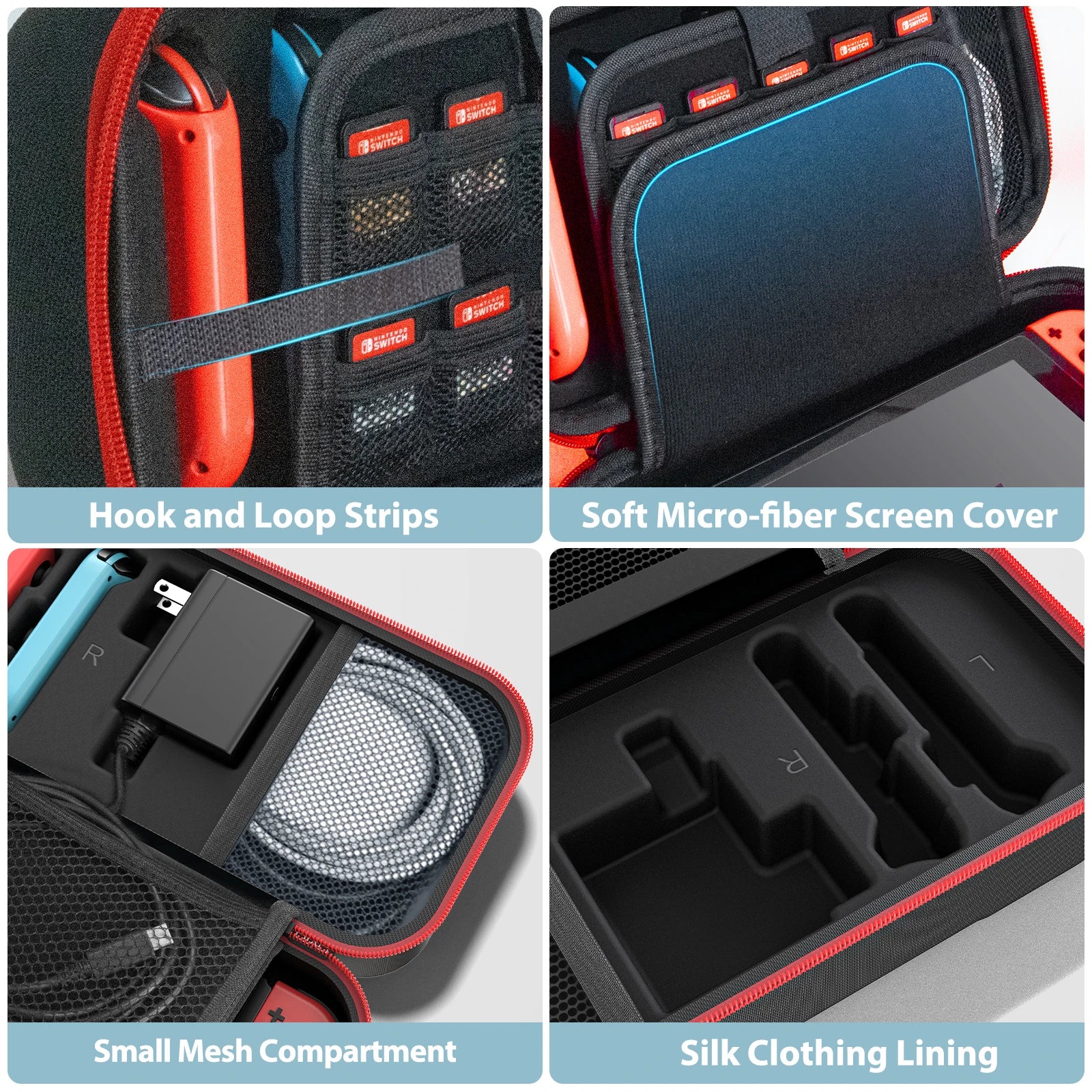 OIVO Large Storage Bag for Nintendo Switch Protection - Smarsty
