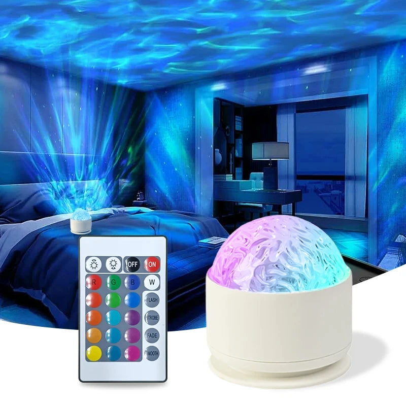 Northern Aurora LED Night Light Projector with Remote Control - Smarsty