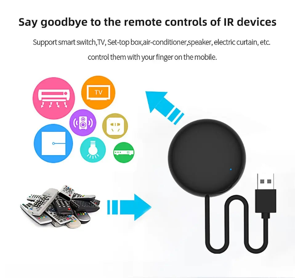 Tuya WiFi Smart IR Remote Control Compatible with Alexa - Smarsty