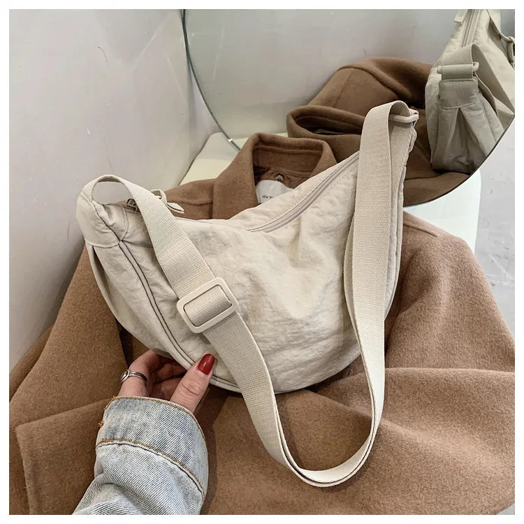 Casual Nylon Crossbody Bag for Women Large Capacity - Smarsty