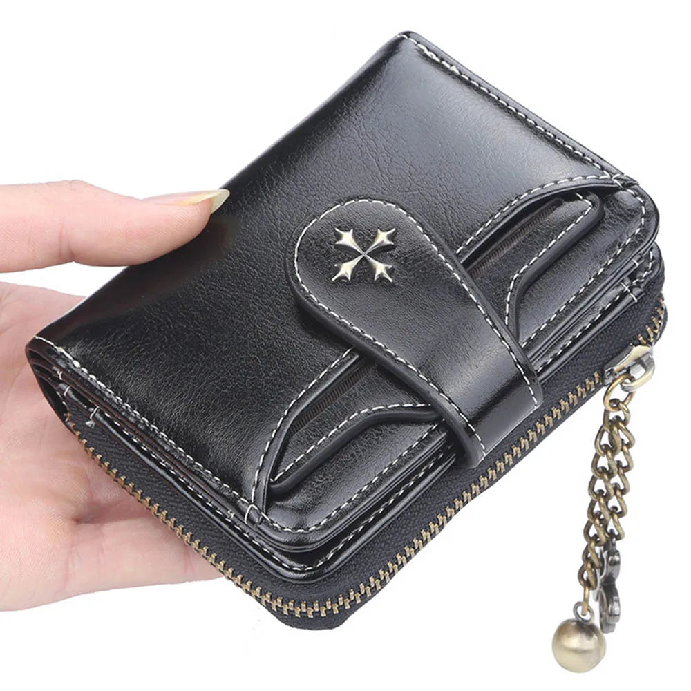 2023 New Women Wallets Fashion Short PU Leather Top Quality Card Holder Female Zipper Purse - Smarsty