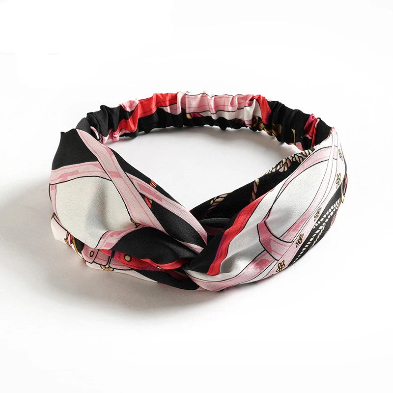 Bohemian Print Cashmere Headbands For Women Vintage Comfort - Smarsty