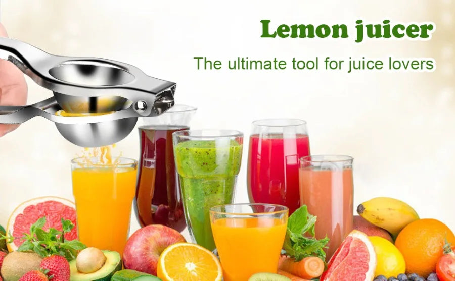 Stainless Steel Lemon Squeezer Manual Lemon Clip Processor Household Orange Citrus Juicers Fruit Pressing Kitchen Accessories by Smarsty