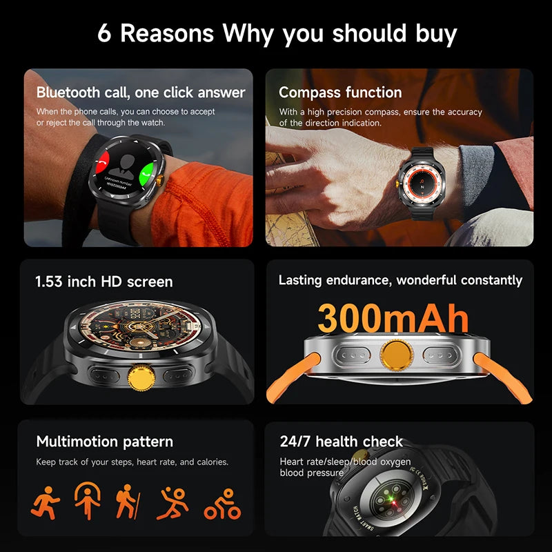Samsung Galaxy Watch 7 Ultra GPS Smart Watch for Men - Smarsty