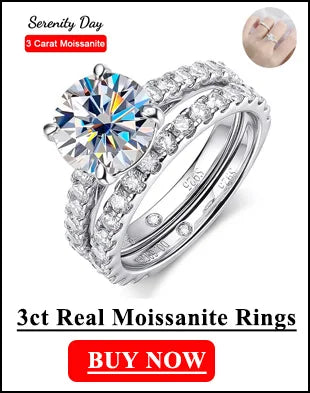 Moissanite Hoop Earrings Sterling Silver Bridal Sparkle - Smarsty