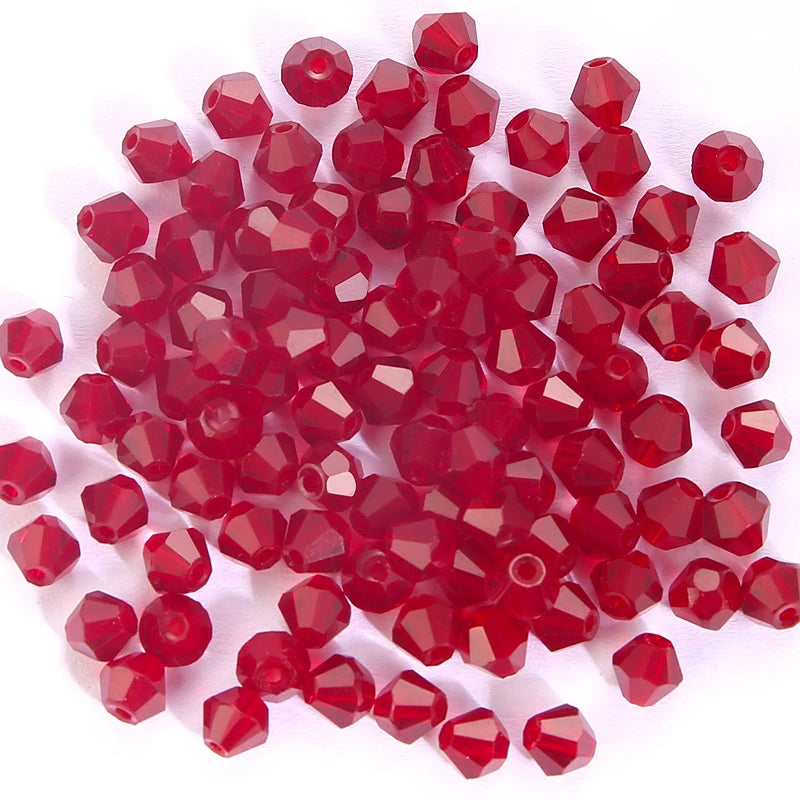 100Pcs 4MM Glass Bicone Beads for Jewelry Making - Smarsty