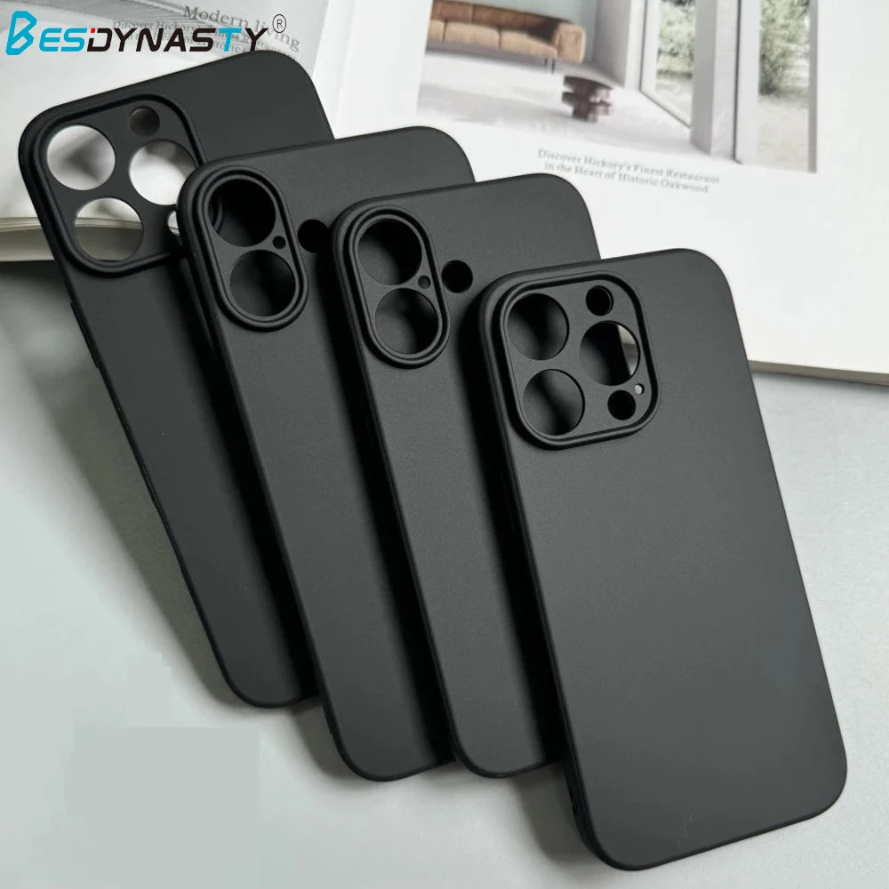 Silicone Matte Phone Case For iPhone Full Coverage - Smarsty