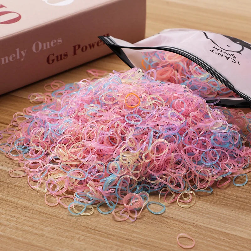Colorful Kids Hair Ties Ponytail Bands Gentle Non Slip - Smarsty