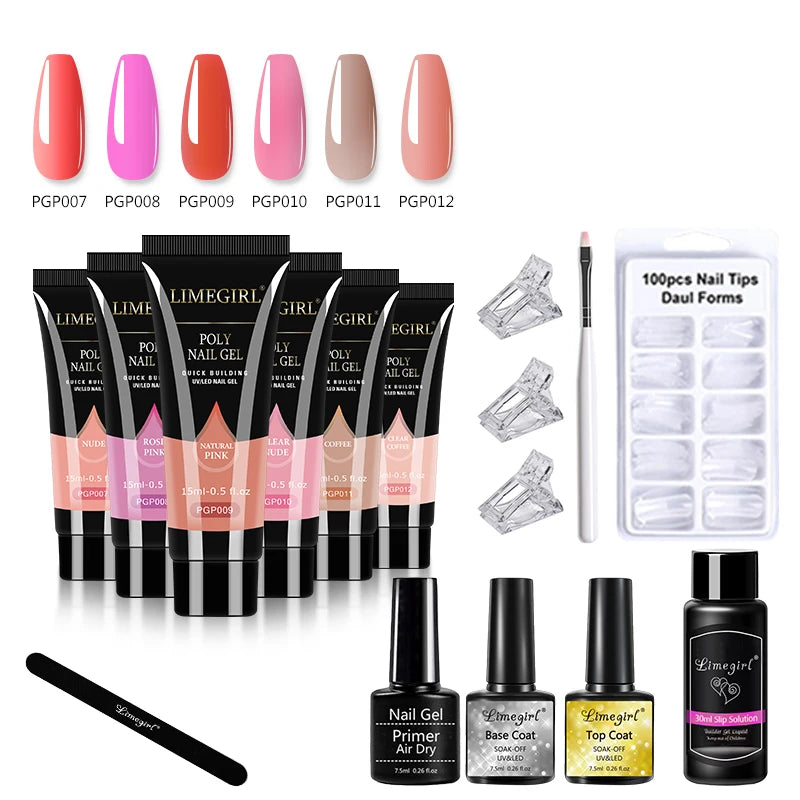 15ml Nail Gel Kit for Quick Extensions and Art - Smarsty
