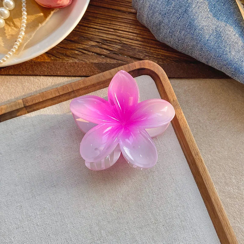 Five-Petal Flower Acrylic Hair Clip for Summer Style - Smarsty