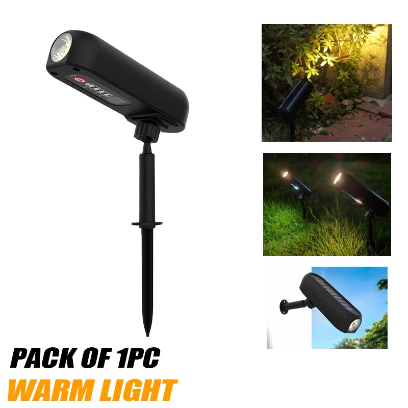 Solar LED Wall Light for Garden Pathway Illumination - Smarsty