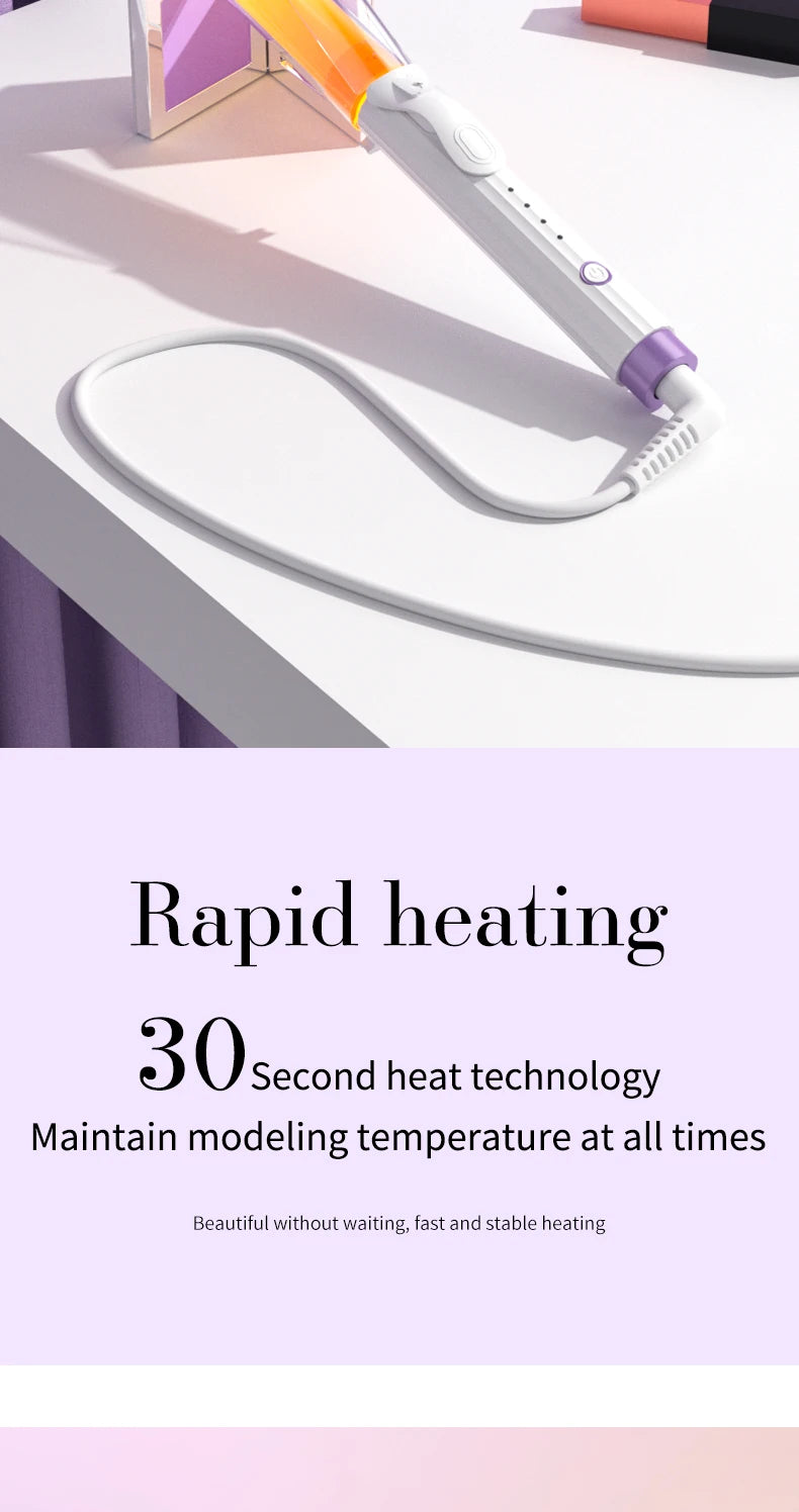 Large Volume Hair Curler with Negative Ion Technology - Smarsty