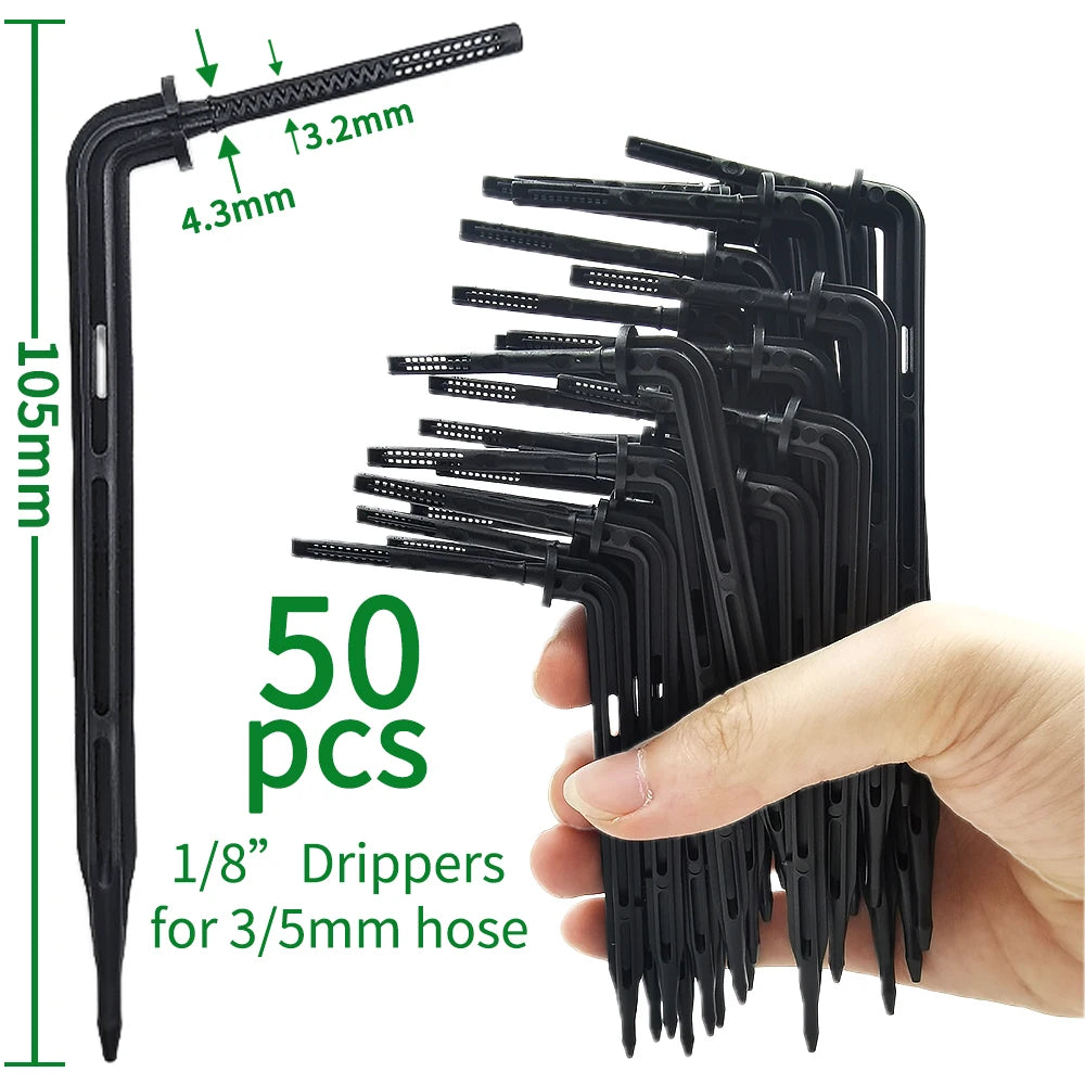 Oasis 50PCS Plastic Barbed Tee Connectors for Drip Irrigation - Smarsty