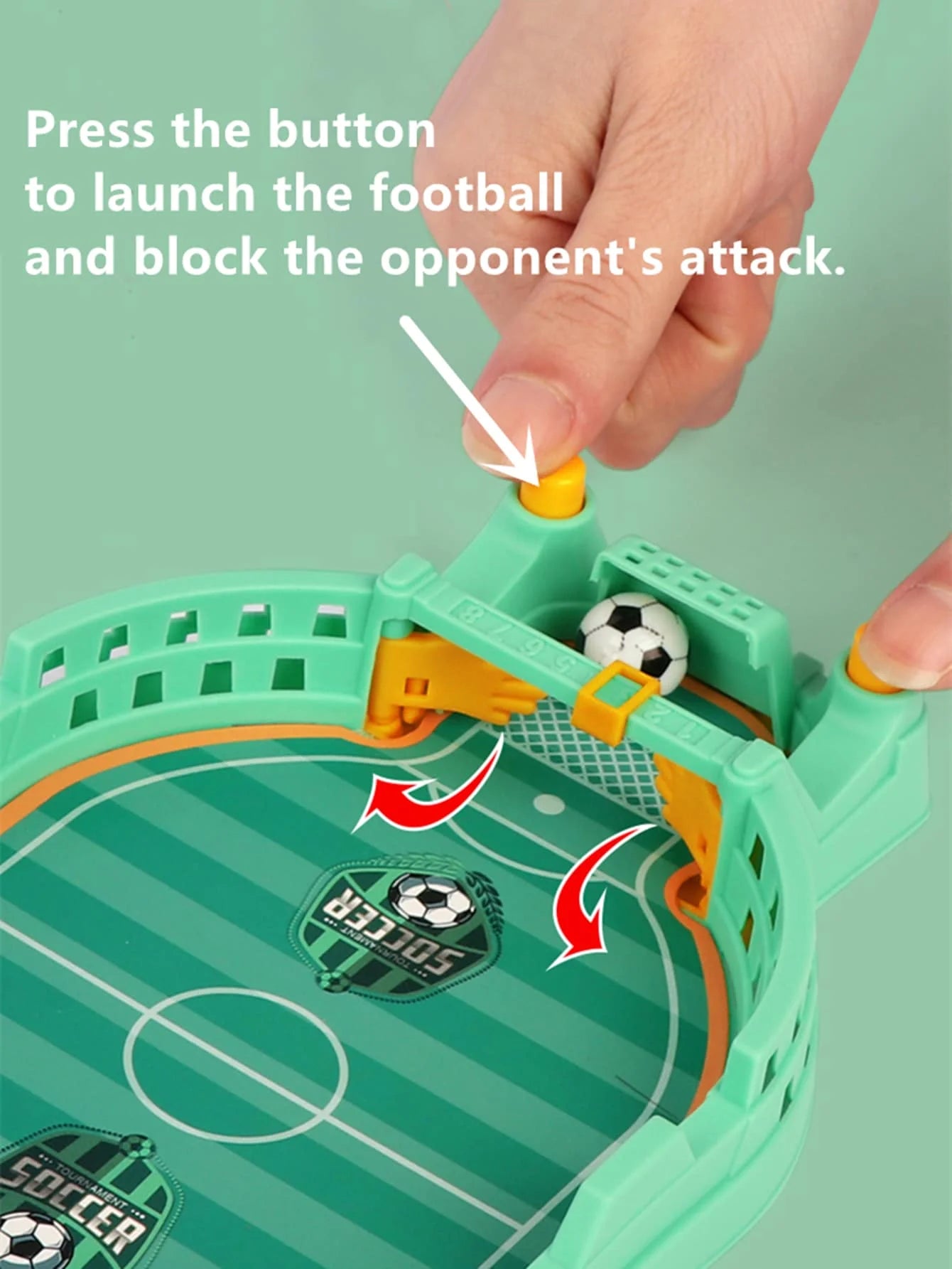 Football Table Mini Tabletop Interactive Game, Soccer Tabletops Competition Sports Games Desktop Catapult Toys for Family Game by Smarsty