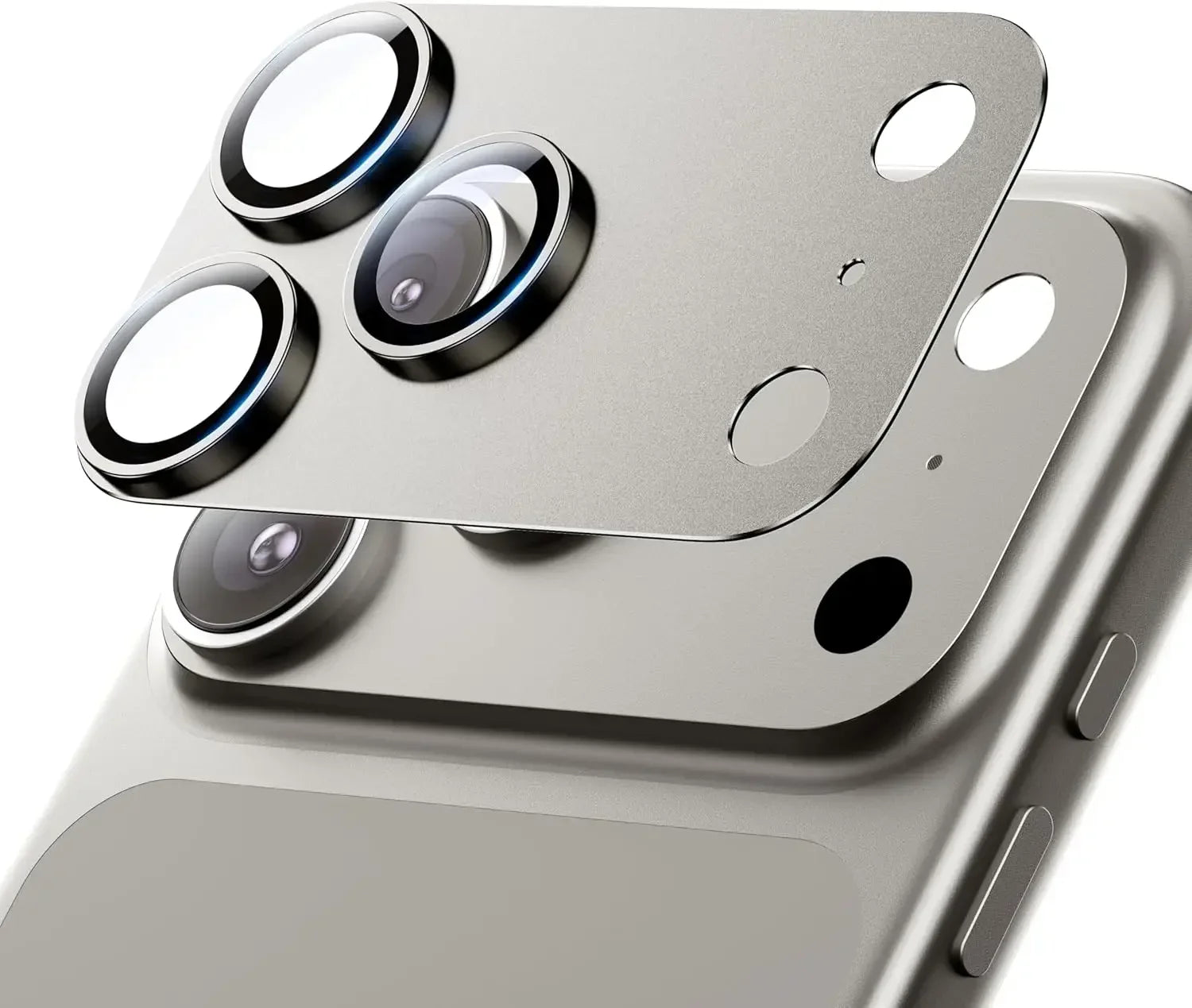 for iPhone 17 Pro Max 17Air Camera Lens Protector Strong Adsorption Metal 9H+ Tempered Glass Camera Screen Full Protective Cover - Smarsty