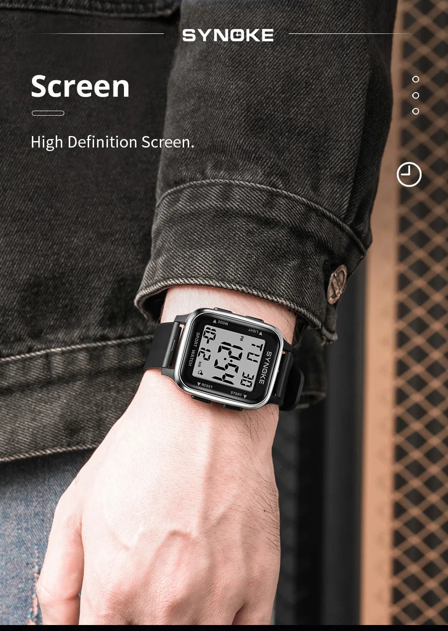 SYNOKE Waterproof Military Digital Watch for Men - Smarsty