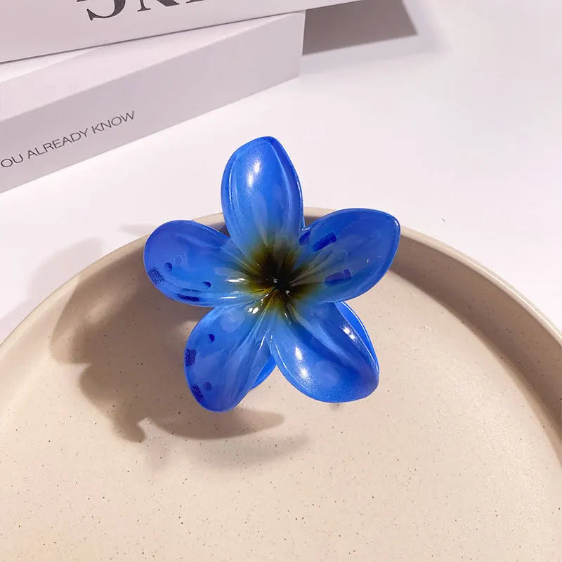 Bohemian Floral Hair Clips Beach Claw For Vacation Style - Smarsty