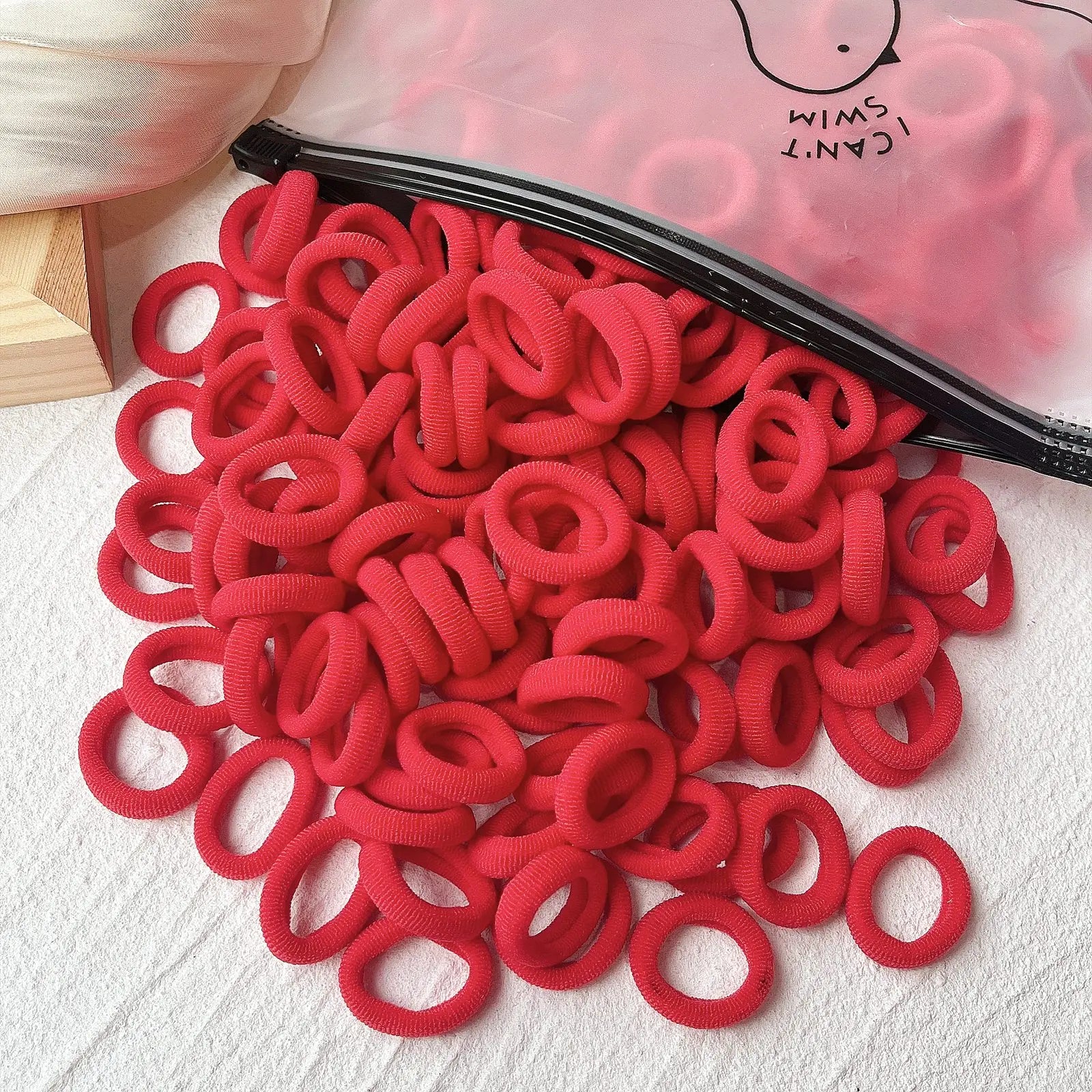 Kids Colorful Elastic Hair Bands Soft Non Slip Scrunchies - Smarsty