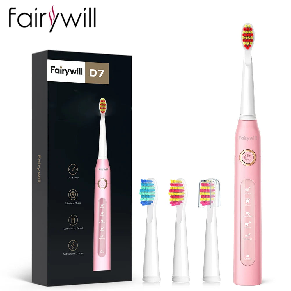 Fairywill Electric Sonic Toothbrush with Whitening Mode - Smarsty