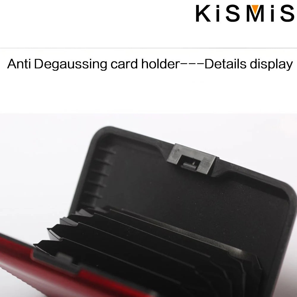 KISMIS RFID Metal Wallet and Business ID Credit Card Women Men Business ID Credit Card,Protector Wallet Card Holder Package Box