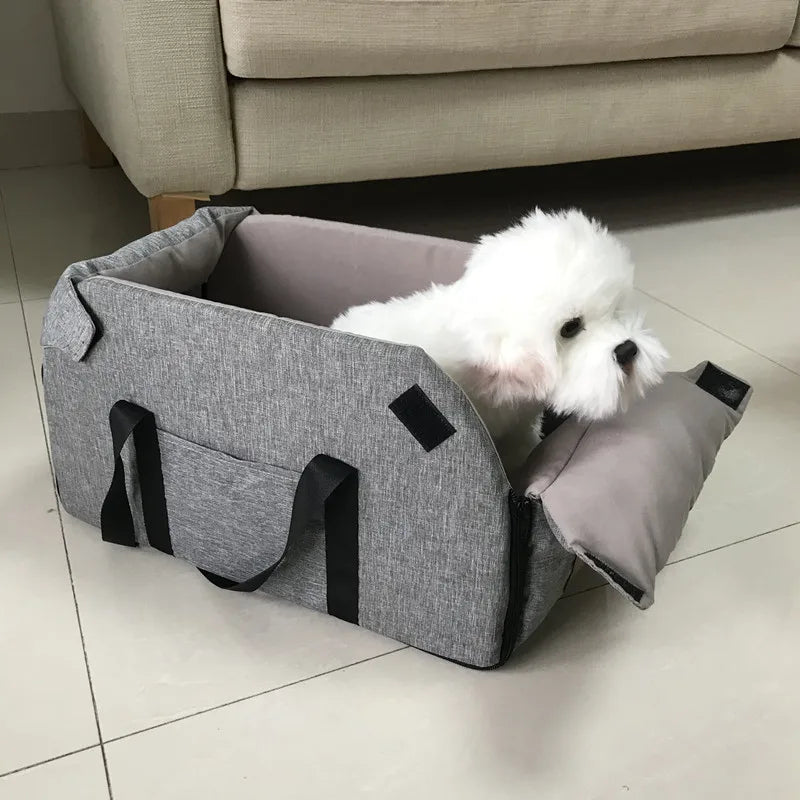 Portable Dog Car Seat Bed for Safe Travel - Smarsty