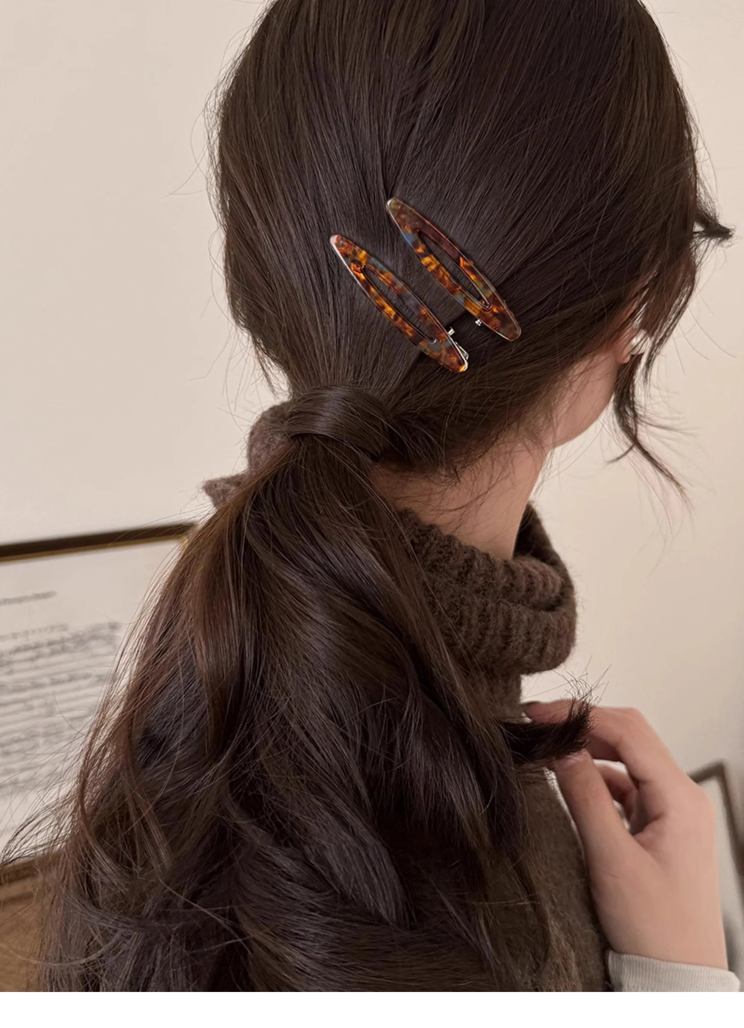 Colorful Acetate Hair Clips Set for Women - Smarsty