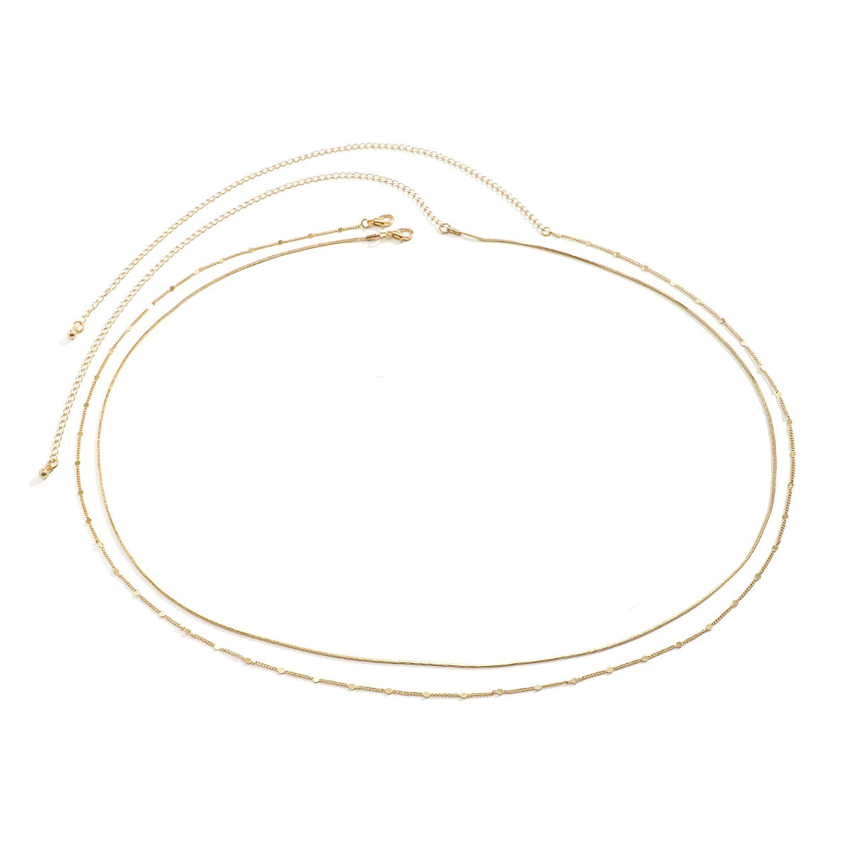 Boho Rhinestone Belly Chain Waist Belt Set - Smarsty