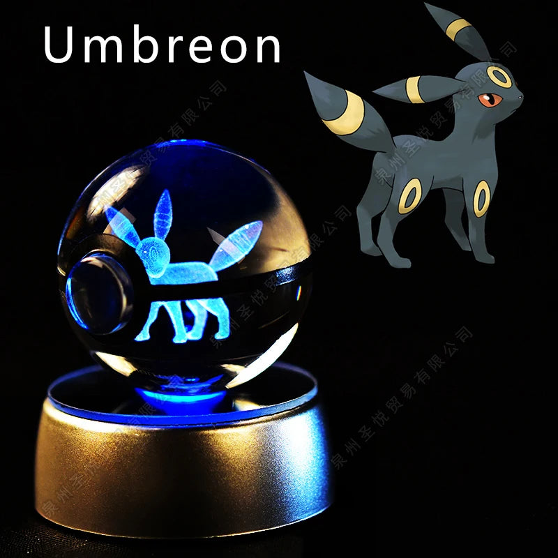 3D Pokemon Crystal Ball Night Light Lamp - Smarsty
