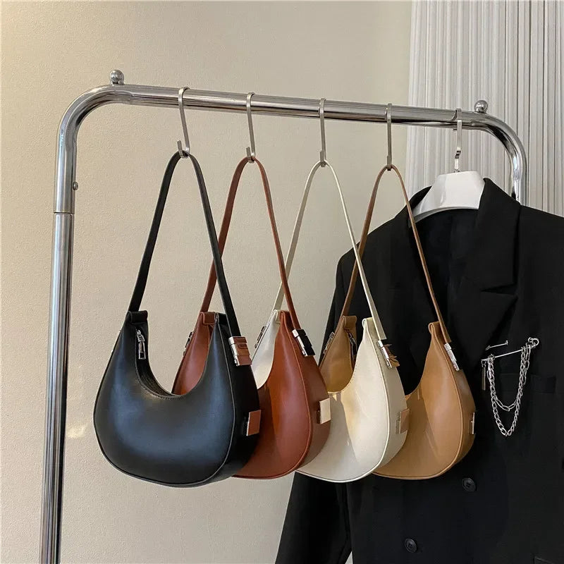 Luxury PU Leather Hobo Bag For Women With Zipper Closure - Smarsty
