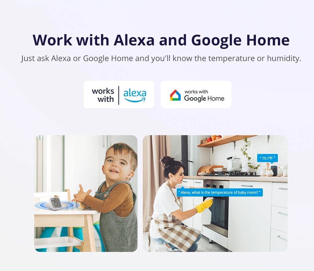 Smart Temperature Humidity Sensor Compatible with Zigbee Technology - Smarsty