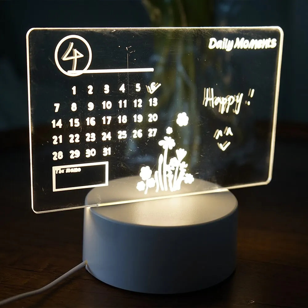LED Rewritable Message Board Night Light for Kids - Smarsty
