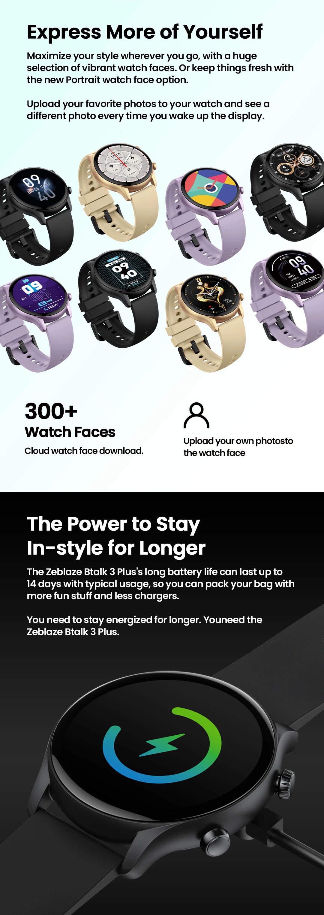 Zeblaze Btalk 3 Plus Smartwatch with Voice Calling - Smarsty