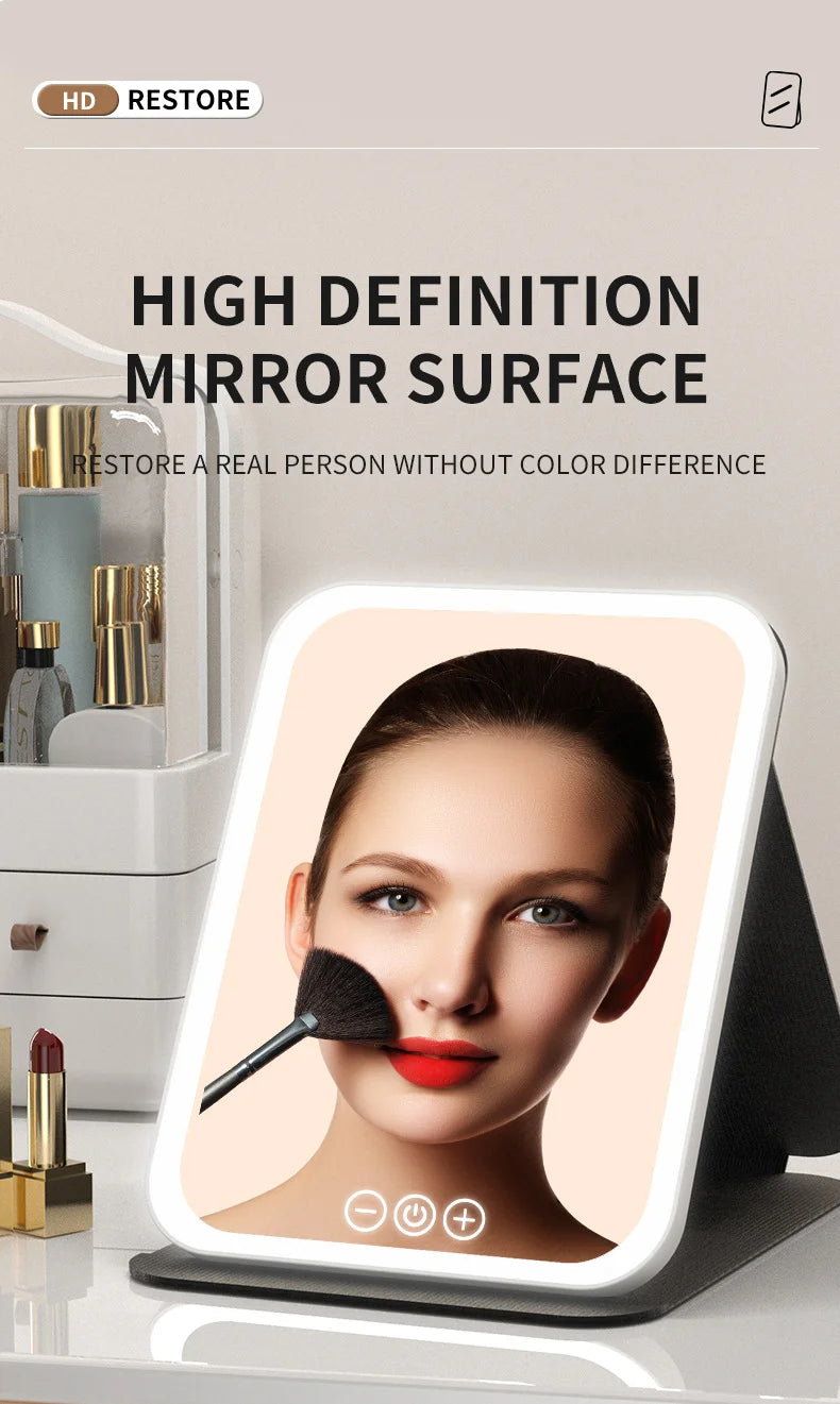 LED Dimmable Makeup Mirror with Adjustable Brightness - Smarsty