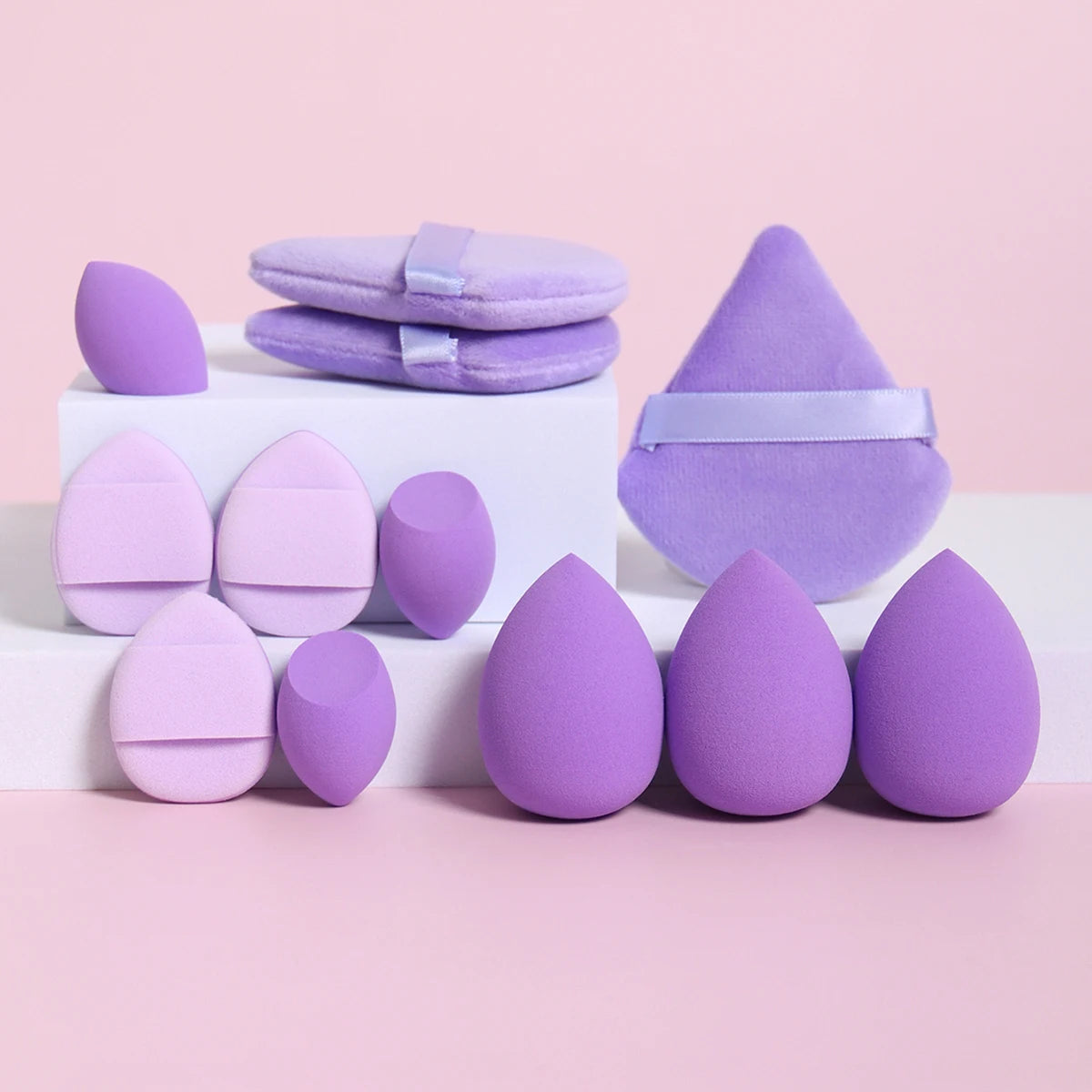 12-Piece All-Purpose Makeup Sponge Set for Flawless Application - Smarsty