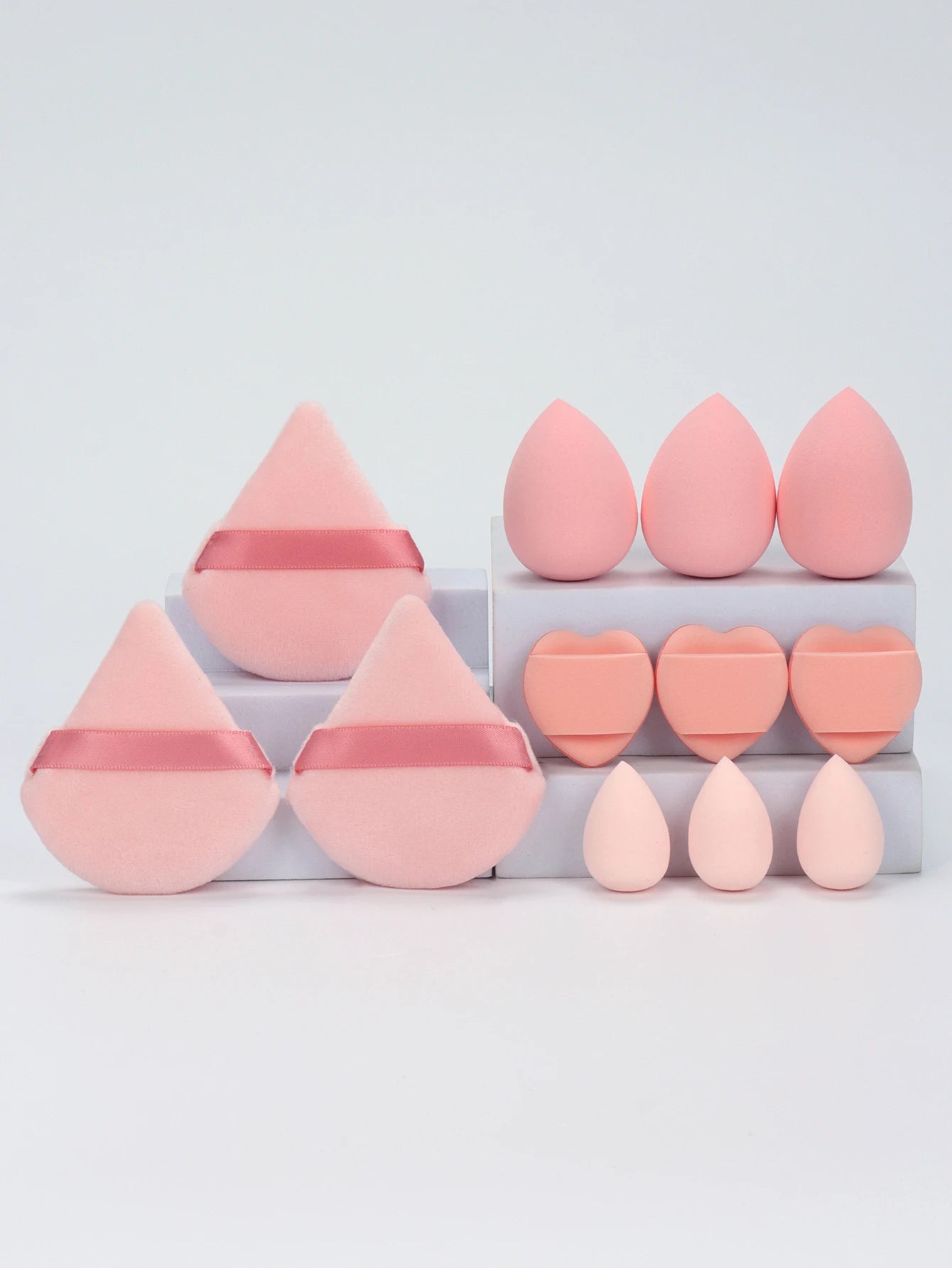 12-Piece All-Purpose Makeup Sponge Set for Flawless Application - Smarsty