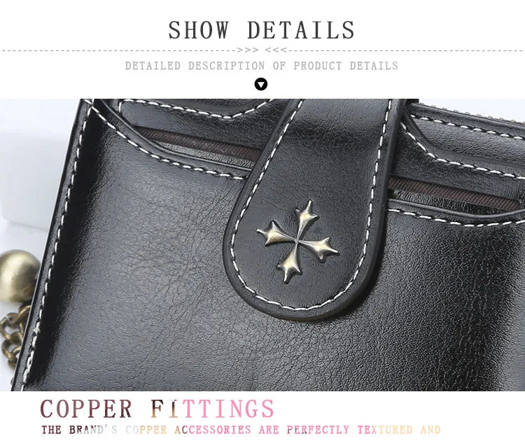 2023 New Women Wallets Fashion Short PU Leather Top Quality Card Holder Female Zipper Purse - Smarsty